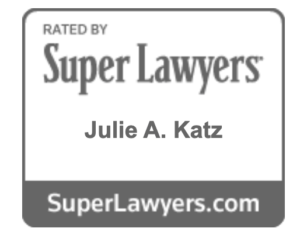 Rated by Super Lawyers Julie Katz graphic