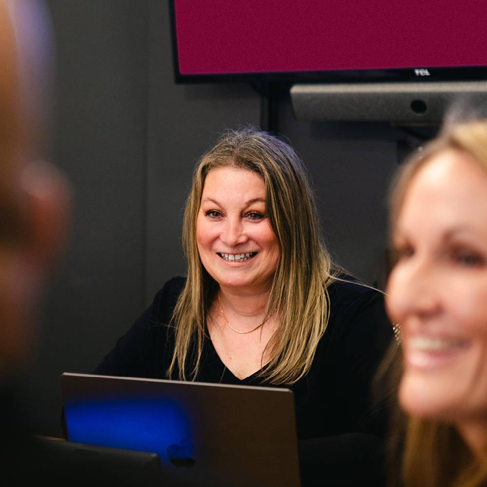 Julie A. Katz in a meeting