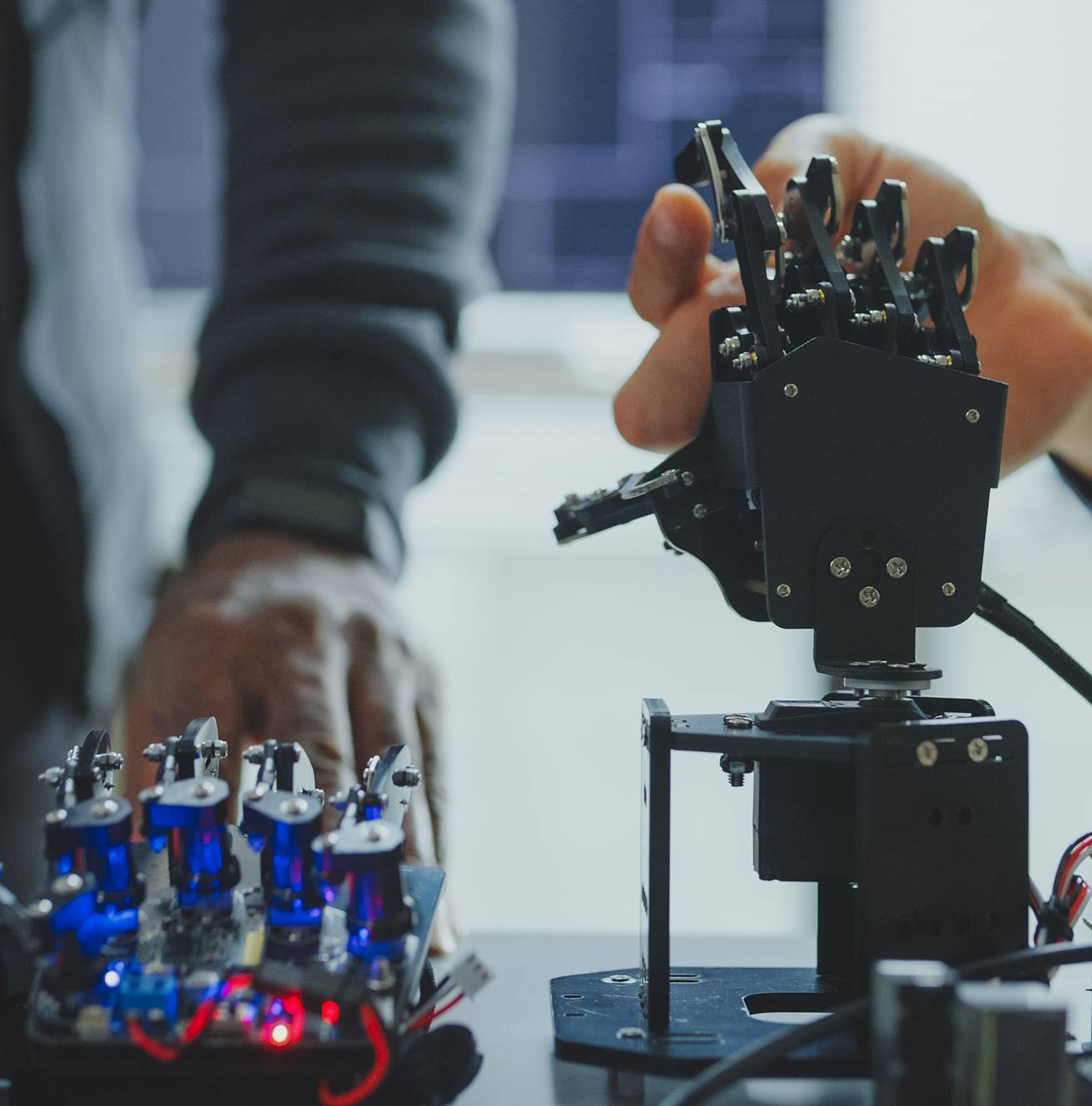 Robotic camera rig in a production studio