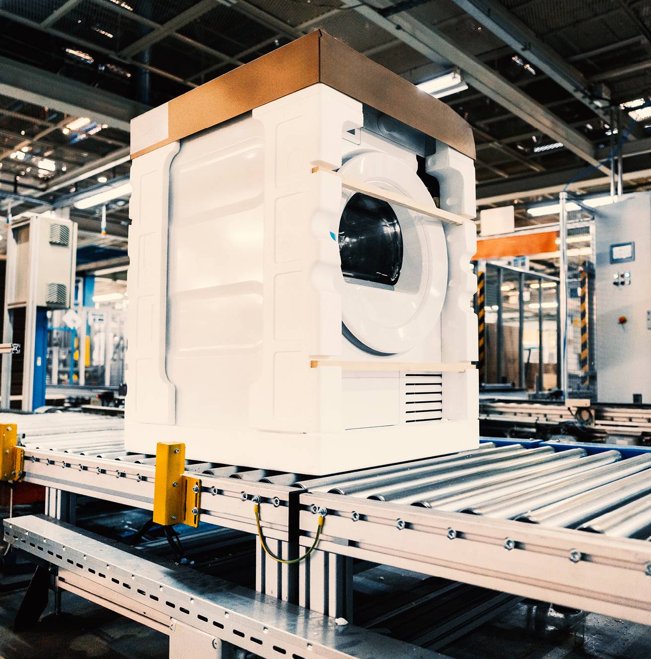 Industrial machine on a factory floor
